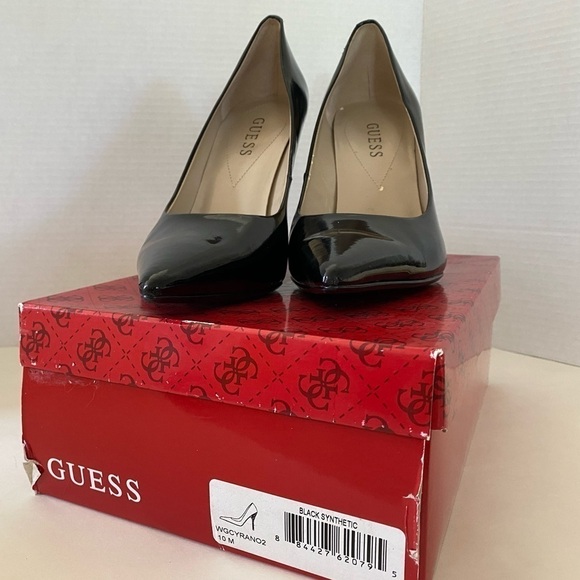 Guess Cyrano2 Black Stiletto 4.5” Pumps Size 10 M — Y2K - Picture 15 of 15